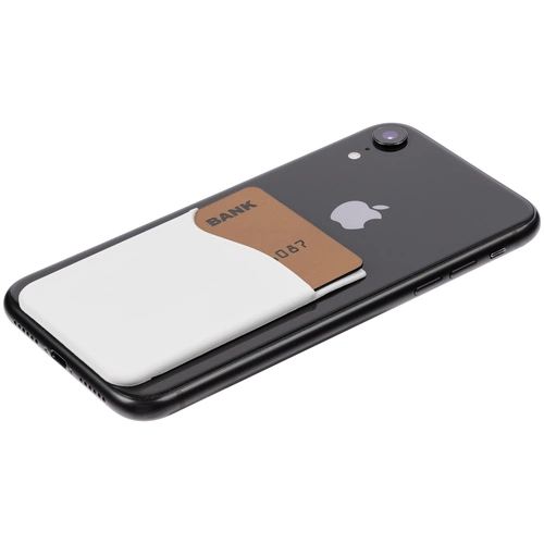 Чехол для карты на телефон Shelley, белый Чехол для карты на телефон Shelley, белый