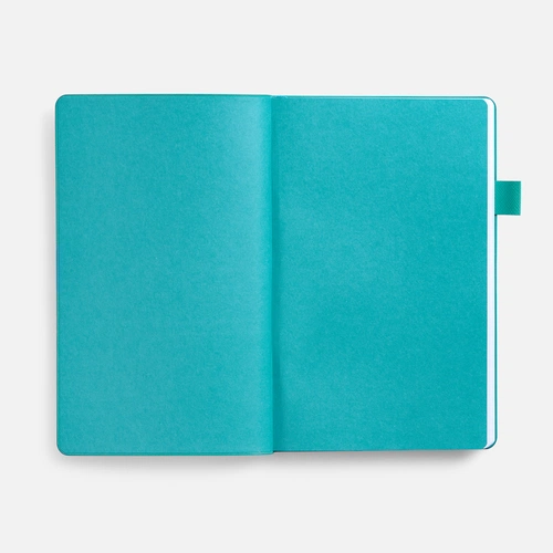 Ежедневник White Shall, недатированный, бело-бирюзовый Ежедневник White Shall, недатированный, бело-бирюзовый