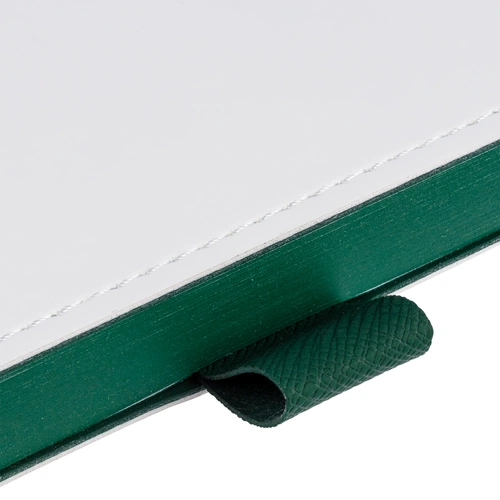 Ежедневник White Shall, недатированный, белый с зеленым Ежедневник White Shall, недатированный, белый с зеленым