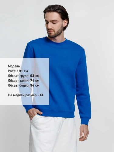 Свитшот унисекс Delta, ярко-синий Свитшот унисекс Delta, ярко-синий