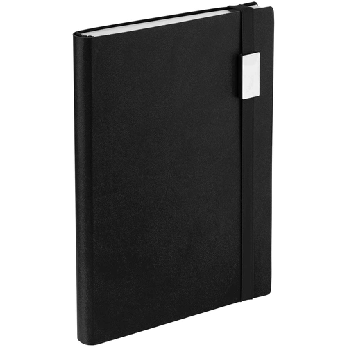 Ежедневник Vivian Metal, недатированный, черный Ежедневник Vivian Metal, недатированный, черный