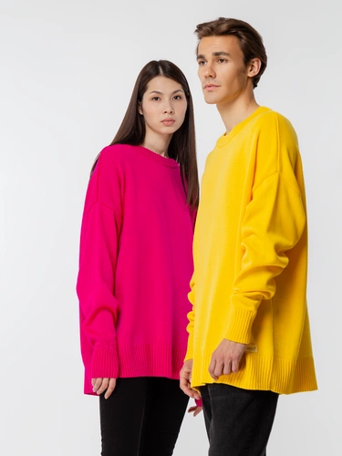 Джемпер оверсайз унисекс Stated в сумке, желтый Джемпер оверсайз унисекс Stated в сумке, желтый