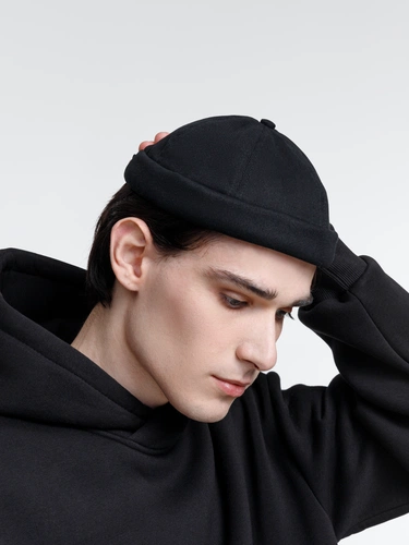 Кепка без козырька Marinero, черная Кепка без козырька Marinero, черная