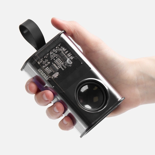 Bluetooth-колонка с подсветкой Groove, серая Bluetooth-колонка с подсветкой Groove, серая