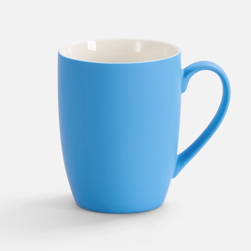 Кружка Good Morning с покрытием софт-тач, ver.2, голубая Кружка Good Morning с покрытием софт-тач, ver.2, голубая