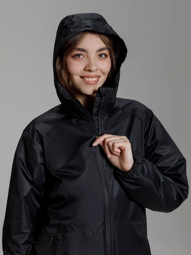 Куртка унисекс Nordvind WR, черная Куртка унисекс Nordvind WR, черная