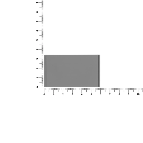 Лейбл из ПВХ Dzeta, M, серый Лейбл из ПВХ Dzeta, M, серый