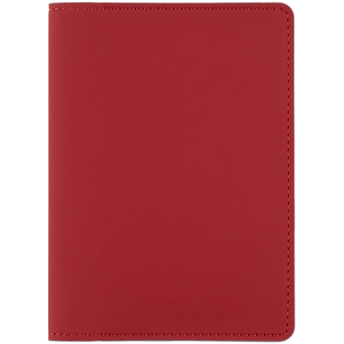 Обложка для паспорта Shall Simple, красный Обложка для паспорта Shall Simple, красный