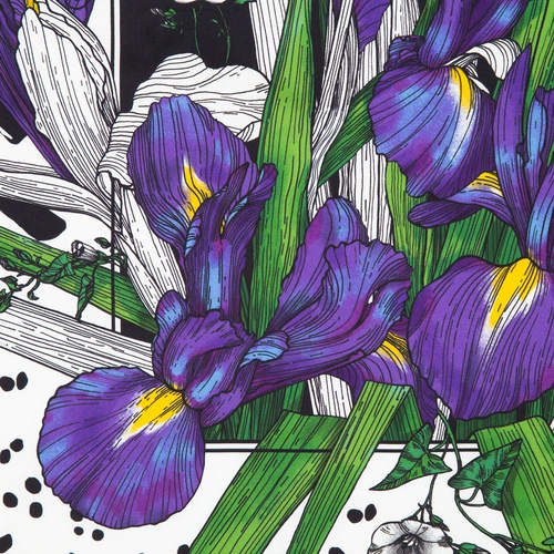 Платок шелковый Delicate, ирисы Платок шелковый Delicate, ирисы