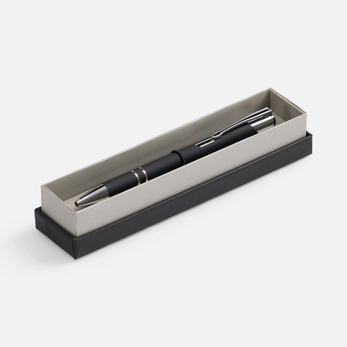 Ручка шариковая Keskus Soft Touch в футляре, черная Ручка шариковая Keskus Soft Touch в футляре, черная