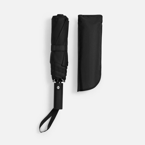 Зонт складной Smooth Move с плавным закрытием, черный Зонт складной Smooth Move с плавным закрытием, черный