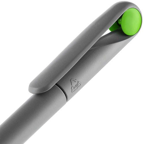 Ручка шариковая Prodir DS1 TMM Dot, серая с ярко-зеленым Ручка шариковая Prodir DS1 TMM Dot, серая с ярко-зеленым