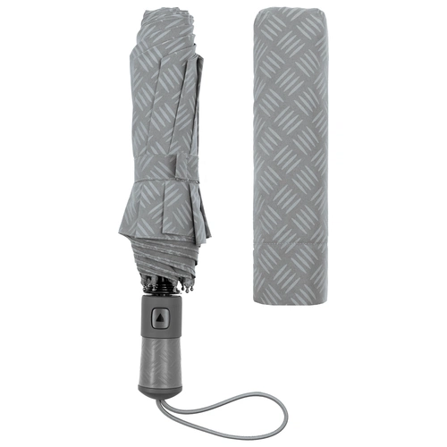 Зонт складной Hard Work, серый Зонт складной Hard Work, серый