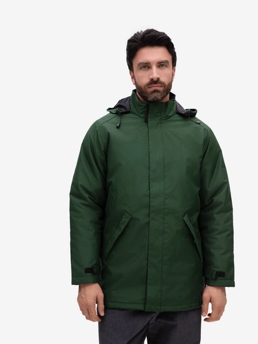 Куртка на стеганой подкладке Robyn, темно-зеленая Куртка на стеганой подкладке Robyn, темно-зеленая