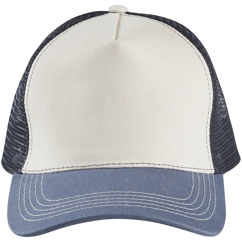 Бейсболка Blink, молочно-белая с синим (деним) Бейсболка Blink, молочно-белая с синим (деним)