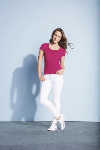 Футболка женская Moody 160, зеленое яблоко Футболка женская Moody 160, зеленое яблоко