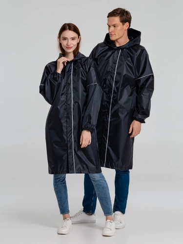 Дождевик со светоотражающими элементами Rainman Blink, темно-синий Дождевик со светоотражающими элементами Rainman Blink, темно-синий