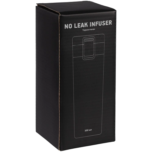 Термостакан с ситечком No Leak Infuser, черный Термостакан с ситечком No Leak Infuser, черный