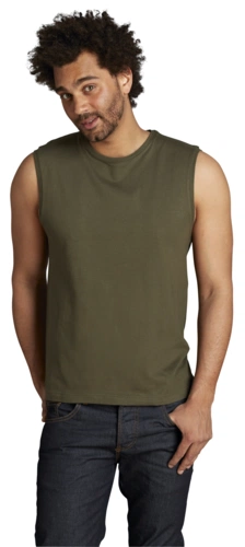 Футболка мужская без рукавов Jazzy 170, белая Футболка мужская без рукавов Jazzy 170, белая