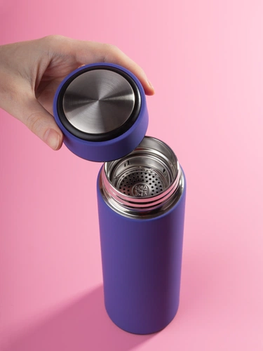 Термос с ситечком Percola, фиолетовый Термос с ситечком Percola, фиолетовый