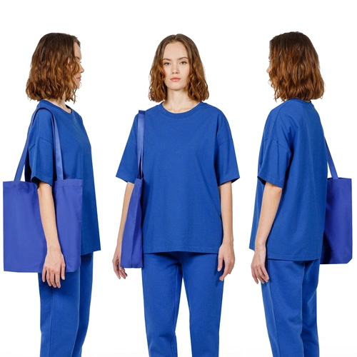 Шопер B4, синий с синими ручками Шопер B4, синий с синими ручками