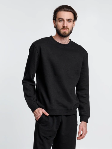 Свитшот унисекс Delta, черный Свитшот унисекс Delta, черный