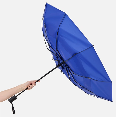 Складной зонт Dome Double с двойным куполом, синий Складной зонт Dome Double с двойным куполом, синий