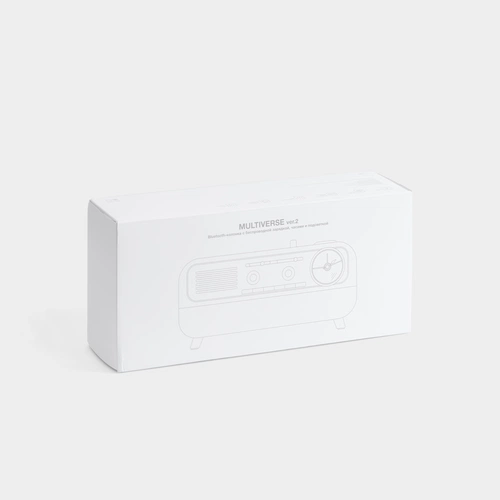Bluetooth-колонка с беспроводной зарядкой, часами и подсветкой Multiverse, ver.2 Bluetooth-колонка с беспроводной зарядкой, часами и подсветкой Multiverse, ver.2
