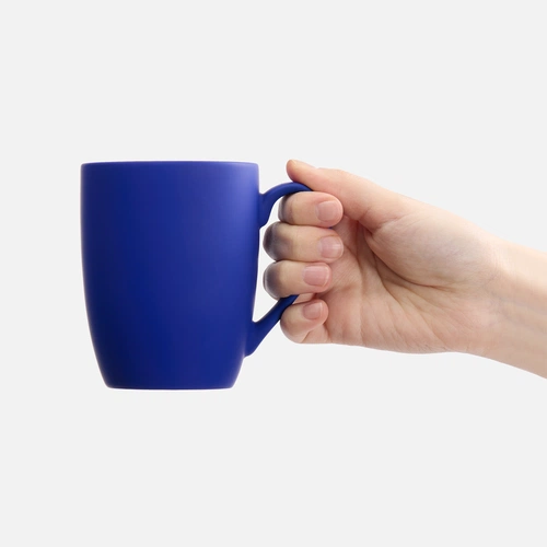 Кружка Good Morning с покрытием софт-тач, ver.2, синяя Кружка Good Morning с покрытием софт-тач, ver.2, синяя