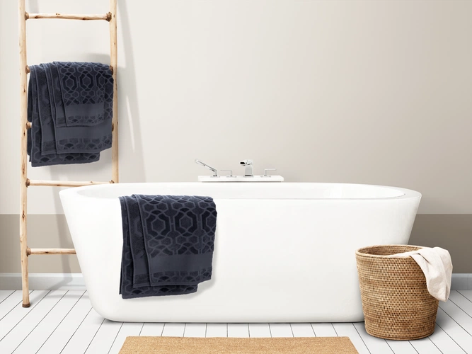 Полотенце Velin, большое, темно-серое Полотенце Velin, большое, темно-серое