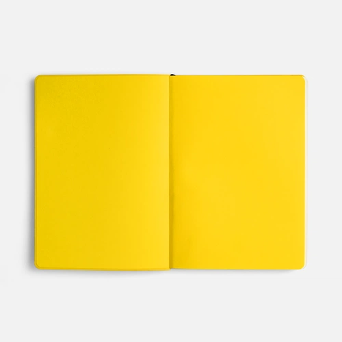 Ежедневник Doppio, недатированный, черный с желтым Ежедневник Doppio, недатированный, черный с желтым