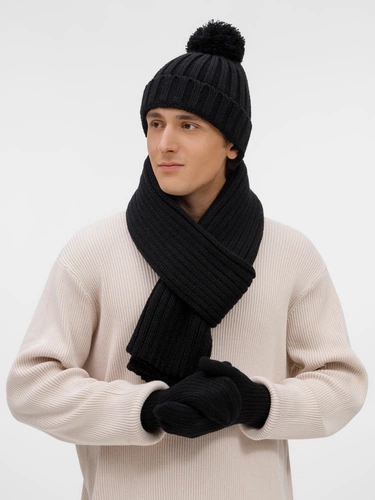 Шапка HappyGo, черная Шапка HappyGo, черная