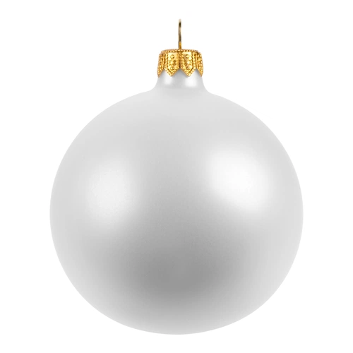 Елочный шар Gala Matt в коробке, 8,5 см, белый Елочный шар Gala Matt в коробке, 8,5 см, белый