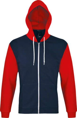 Толстовка на молнии Silver 280 темно-синяя с красным Толстовка на молнии Silver 280 темно-синяя с красным
