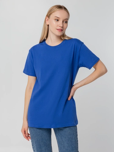 Футболка унисекс T-bolka 140, ярко-синяя Футболка унисекс T-bolka 140, ярко-синяя