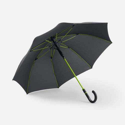 Зонт-трость с цветными спицами Color Style, зеленое яблоко, с черной ручкой Зонт-трость с цветными спицами Color Style, зеленое яблоко, с черной ручкой
