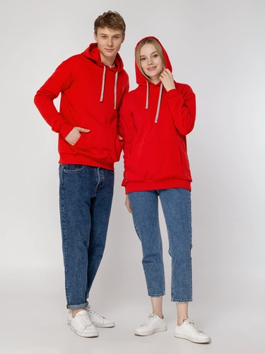 Толстовка с капюшоном Unit Kirenga Heavy, красная Толстовка с капюшоном Unit Kirenga Heavy, красная