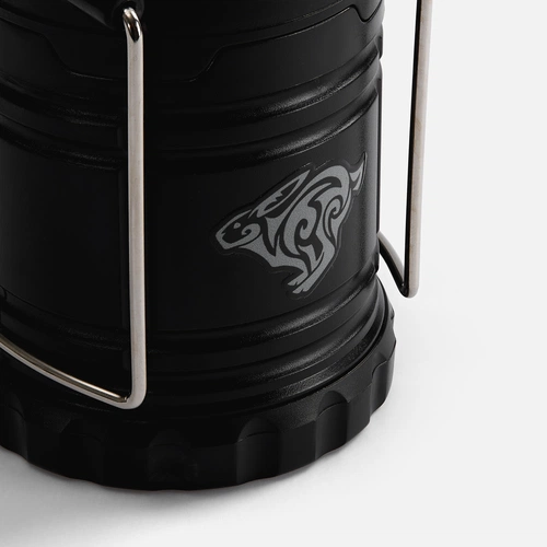 Кемпинговый фонарь с имитацией пламени Lindau Flame, черный с нанесением