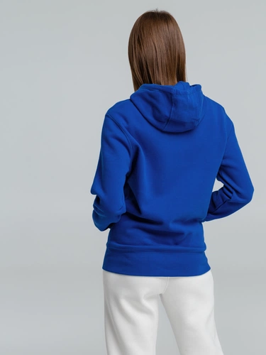 Толстовка на молнии с капюшоном унисекс King, ярко-синяя Толстовка на молнии с капюшоном унисекс King, ярко-синяя