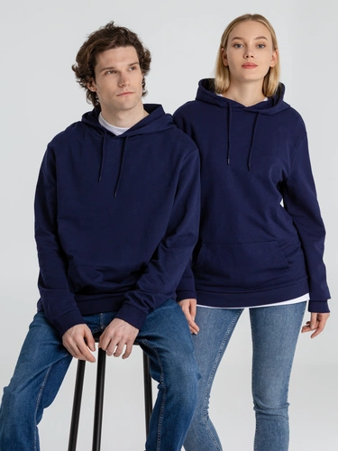 Толстовка с капюшоном унисекс Hoodie, темно-синяя Толстовка с капюшоном унисекс Hoodie, темно-синяя