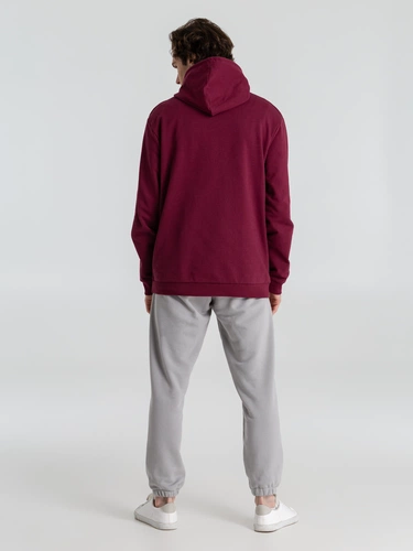 Толстовка с капюшоном унисекс Hoodie, бордовая Толстовка с капюшоном унисекс Hoodie, бордовая