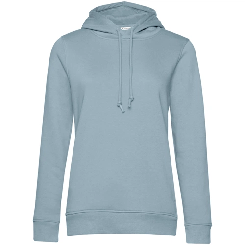 Толстовка с капюшоном женская BNC Inspire (Organic), серо-голубая Толстовка с капюшоном женская BNC Inspire (Organic), серо-голубая