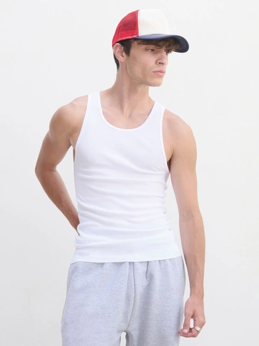 Майка унисекс Pablo, белая Майка унисекс Pablo, белая