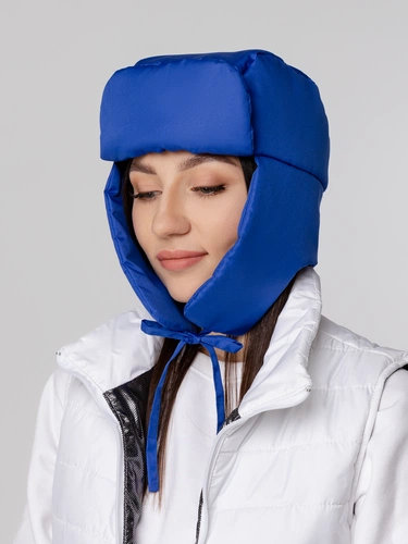 Шапка-ушанка Shelter, ярко-синяя Шапка-ушанка Shelter, ярко-синяя