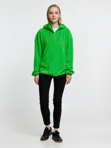 Анорак флисовый унисекс Fliska, зеленое яблоко Анорак флисовый унисекс Fliska, зеленое яблоко