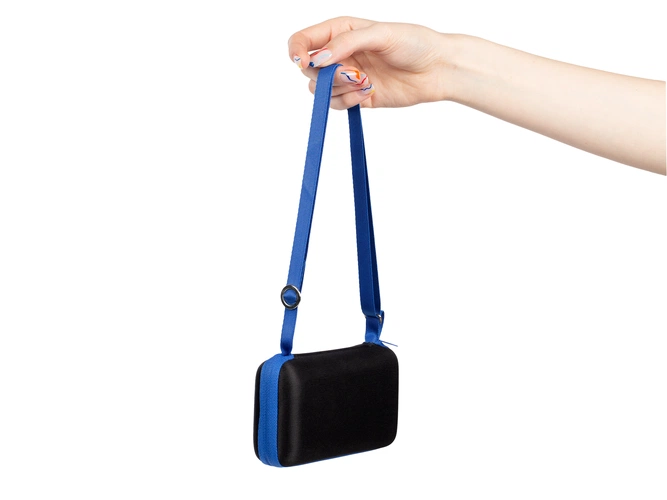 Зонт складной Color Action, в кейсе, синий Зонт складной Color Action, в кейсе, синий