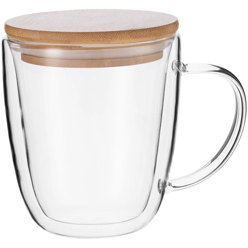 Кружка с двойными стенками Kupla с бамбуковой крышкой Кружка с двойными стенками Kupla с бамбуковой крышкой