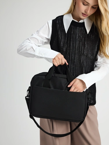 Сумка для ноутбука Delegate, черная Сумка для ноутбука Delegate, черная