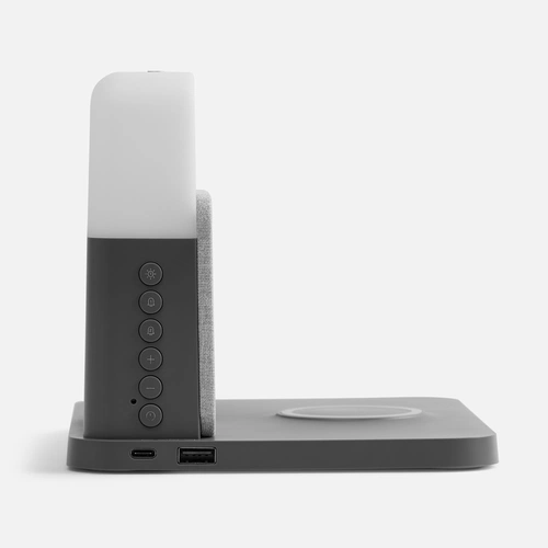 Зарядная станция с часами и подсветкой Large Charge ver.2, серая Зарядная станция с часами и подсветкой Large Charge ver.2, серая