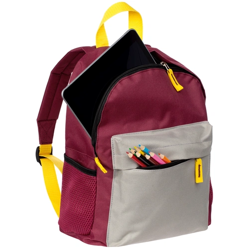 Рюкзак детский Kiddo, бордовый с серым Рюкзак детский Kiddo, бордовый с серым
